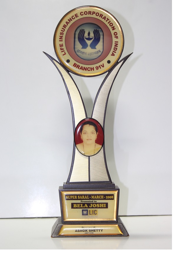 LIC - Achieved the SUPER SARAL AWARD in March 2008